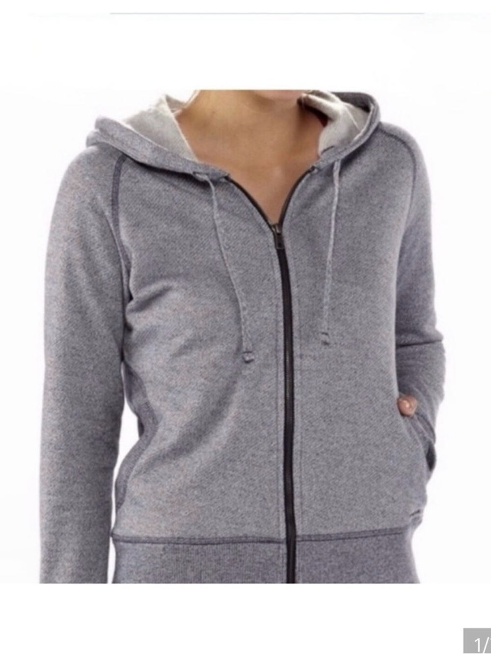 Patagonia Cloud Stack Full Zip Hoodie Gray Cotton Sweatshirt S Basic Minimalist